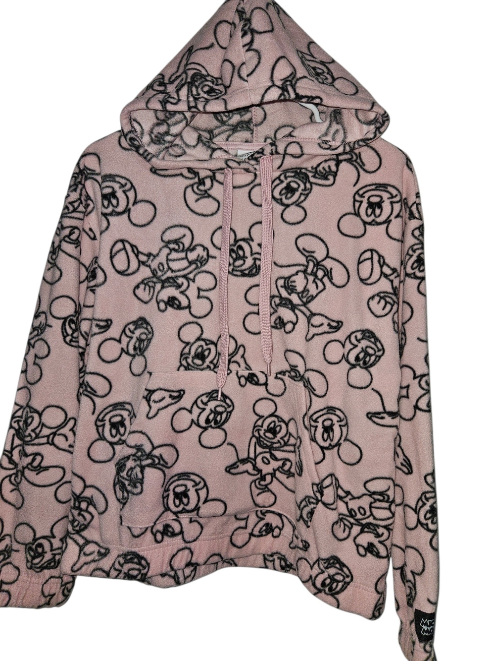 Disney Pink Mickey Sketch Fleece Hooded Pullover